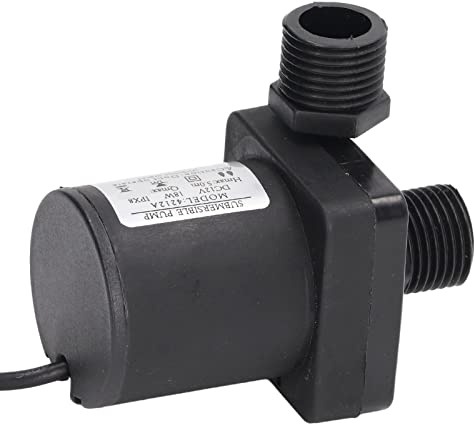 Jeffergarden Pompe Submersible DC12V 20W Moteur sans Balais 800L/H 5M Ascenseur pour Aquariums Hydroponiques étangs Matériau ABS avec Protection IPX8