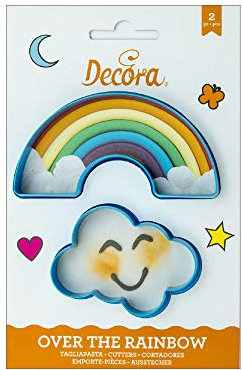 DECORA 0255077 0255077-Kit Cortapastas, plástico, Azul, 7 x 8 x 2,5 cm, 2 Unidades, Variados, 2