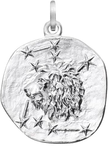 trendor Sternzeichen Löwe 925 Silber 20 mm Anhänger Tierkreiszeichen für Damen, Herren und Kinder, 08453-08