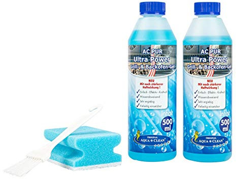AQUA CLEAN PUR Ultra Power Grillreiniger & Backofenreiniger Gel 2x 500ml