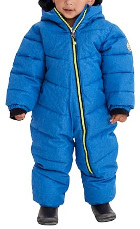 Killtec Skidoverall för barn, Karter Mini, snödräkt med huva, 10 000 mm vattenpelare – skiddräkt för flickor och pojkar, kungsblå, 74/80, 34238-000