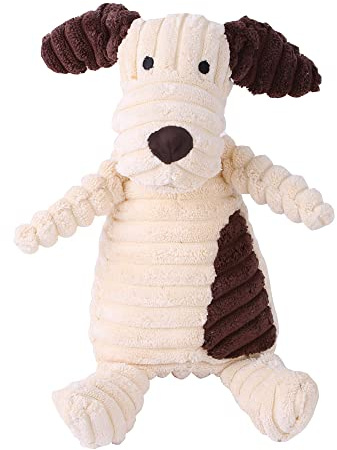 BT Bear Pipande leksaker för husdjur, hållbar plysch hundleksak pipande tuggleksaker, olika djurformer träning pipande leksaker för valp små hundar medelstora hundar (hund)