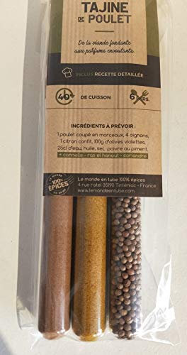 Sélection d'épices pour tajine de poulet