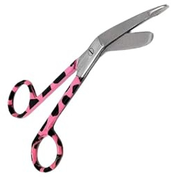 Lister Bandage Scissors 5.5'' Color Coated Nursing Student First Aid Utility Scissors (Pink)