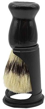 Cuasting Blaireau à barbe en poils de sanglier souples pour - Kit de rasage avec support