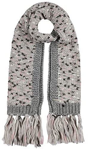 Seeberger Danina Strickschal Fransenschal Schal Damenschal Winterschal Damen - mit Fransen, Fransen Winter Herbst-Winter - One Size hellgrau