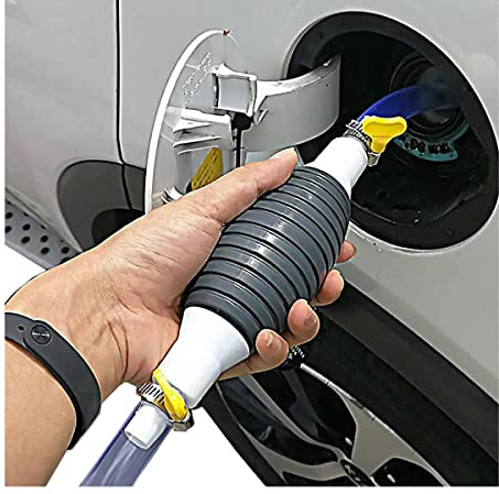 Multifunktions-Flüssigkeitssauger, Flüssigkeits-/Kraftstofftransfer-Siphonpumpe, Handsiphon, Wasserölpumpe, manuelle Siphonpumpe für Benzin, Auto, Kraftstofftank, Sauger (A)