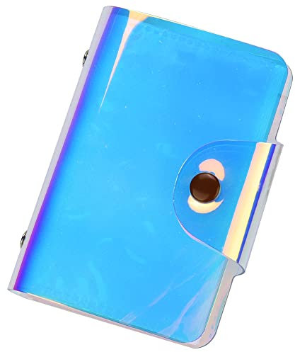 ASHATA Mini Album Photo 20 Pochettes pour Fujifilm Instax Mini, Album de Couverture Coloré Transparent et Portable, Album Photo en PVC pour Billets, Stockage de Cartes