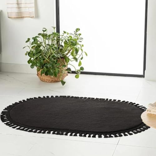 English Home Waschbarer Teppich, Läufer mit rutschfester Rückseite, schmutzabweisend, faltbar, Boho-Stil, maschinenwaschbare Teppichmatte für Küche, Bad, Schlafzimmer oder Wohnzimmer, 80 x 120 cm, Ant