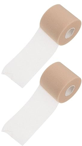 Sport Schwammband 2 Rollen aus Schwamm für Stoßdämpfung | Khaki, Leicht zu Verstauen und Mitzunehmen, Wasseraufnehmend, Passend für Sportanwendungen