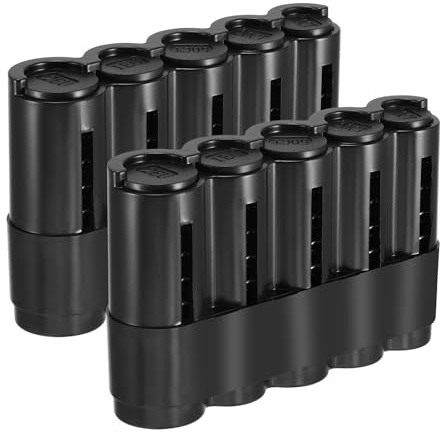 Weskjer 2 Scatola porta monete in euro, Dispenser di Monete in Plastica Portafoglio Facile da Cambiare per Tassisti/Bar/Ristoranti