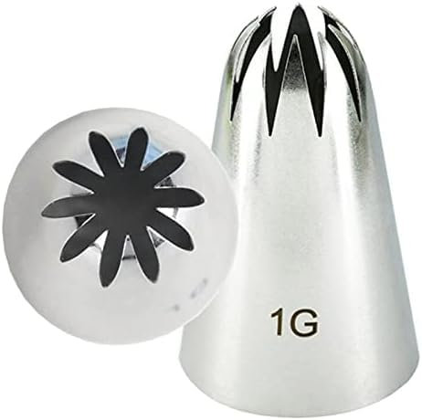 Piezas de Boquillas Boquillas para manga pastelera de acero inoxidable, 4 Uds., boquillas para pastelería 1b 1c 1e 1g, juego de boquillas grandes para glaseado y pastelería Decoración única