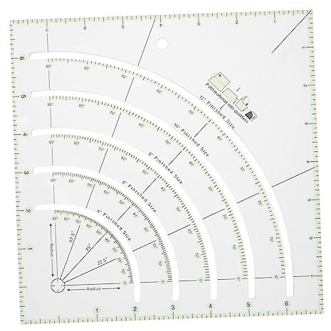 STOBOK Acryl Nählineal Patchwork Transparentes Lineal Handarbeits Diy Nähen Zubehör Nähen Lineal