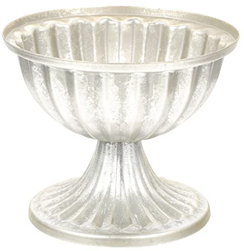 Vintage Hochzeitsblumenvase aus Eisen, Silber, Stabile Tischdekoration