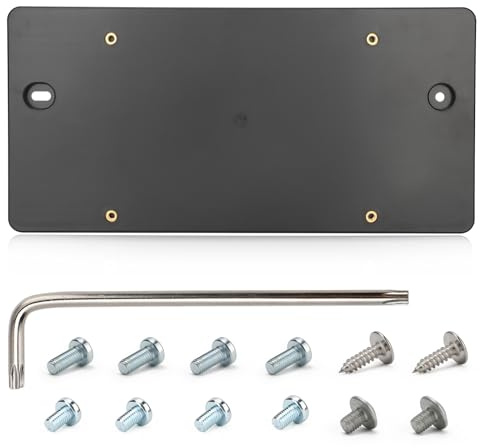 8V5827113B9B9 Rear License Plate Mount Tag Bracket for 2002-2022 Audi A3 A4 A5 A6, S3 S4 S5 S6, Q5 Q7, RS5 SQ5 Replaces# 8T0827113A01C 8E0827113C1P9