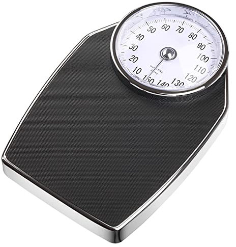 Analog Bathroom Scale with Magnified Display, Dial Mechanical for Accurate Body Weight Measurement - No Button/No Battery - Non-Slip for Health Tracking