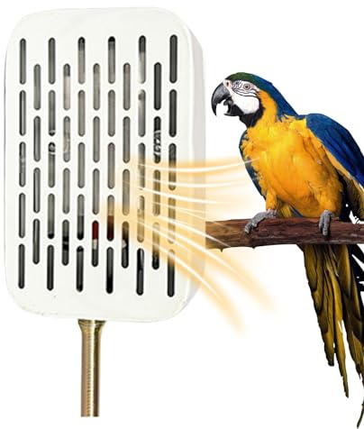 Vogelwärmer für Käfig, Vogelkäfig-Licht - Vogelheizung und Lampe Exquisite und kompakte Vogelkäfigleuchte spart Strom für Papageien, kleine Vögel, Reptilien, Schildkröten, Schlangen, 12 x 7,5 cm
