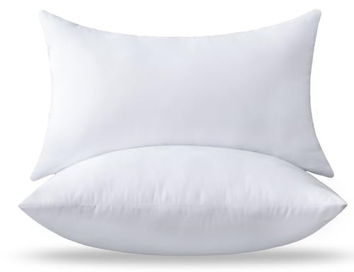 OTPIPCS 2er Set Kissenfüllung 30x50 cm - Hochwertige Innenkissen für Sofakissen, Dekokissen, Kopfkissen und Zierkissen - Atmungsaktive Füllung für Sofa, Couch und Wohnzimmer, weiße