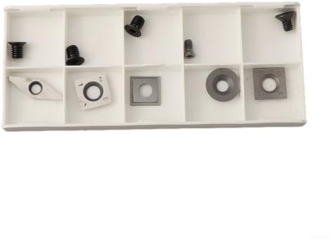 SMZhomeone Lot de 10 inserts en carbure, pointes en carbure, pour burin, tour de tournage, outil de fraisage en carbure