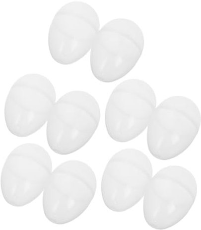 Alasum 10pcs Plastic Easter Eggs Empty Fillable Easter Egg Candy Boxes Ornaments Decorations DIY Decorations