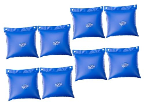 Happyyami Poolabdeckungstaschen 8 Stück Winterfestmachungsset Aus PVC Hängende Tasche Für Aufstellpools Wasserabweisend Und Multifunktional Für Poolzubehör Und Schwimmhilfen