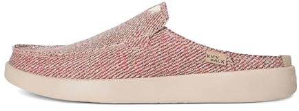 Kickback Barbeach Men’s Canvas Mule Shoes – Casual Slip‑On Summer Loafers with Anti‑Slip Sole and Leather‑Lined Comfort Insole – Comfortable Shoes for Beach, Travel & Everyday Wear