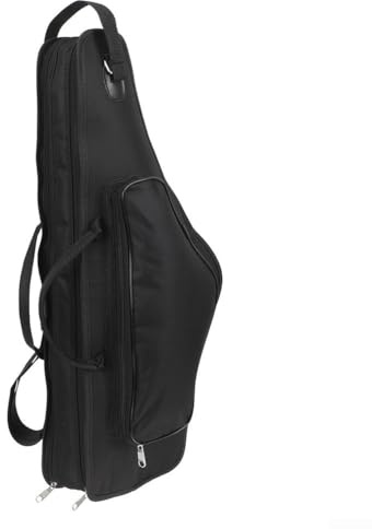 Hasaller Tragetasche für Altsaxophon, Saxophontasche, Alt-Eb-Saxophontasche, Schutzhülle, leicht, Nylon, tragbar, leicht, Nylon, Saxophon-Tasche mit doppeltem Reißverschluss