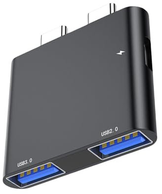 THINCAN Station d'accueil 3 en 1 USB C pour ordinateur portable avec hubs USB C avec transfert de données rapide pour un travail domestique efficace