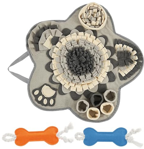 BUTORY Schnüffelteppich Hund Schnüffelmatte Katze Hundeintelligenzspiel Hunde-Schnüffelmatte Anti Rutsch Schnüffelspielzeug Hund Anti Stress Gegen Langeweile für Kleine Große Hunde Alle Hunderassen