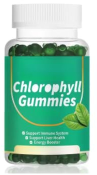 Klorofyllgummi - Hjälper till med hjärt- och leverhälsa, stöder antioxidanter och kroppsavgiftning, förbättrar immuniteten och ökar energin