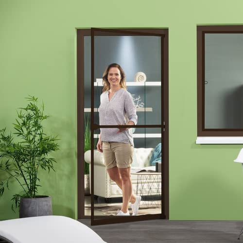 empasa Insektenschutz Fliegengitter Tür mit Alurahmen START individuell zuschneidbar Selbstbausatz weiß, braun oder anthrazit als Selbstbausatz