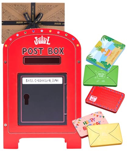 Jaques of London Wooden Post Box Toy | Classic Post Office Playset with Envelopes & Blackboard | Wooden Role Play Toddler Toy for 2+ Years | Since 1795