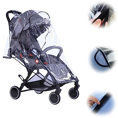 Universal Regenschutz, Regenverdeck Für Buggy, RainCover Active Regenschutz, Universal Regenschutz für Kinderwagen, Kinderwagen ​Regenschutz, Universal Komfort Regenschutz