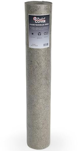 Perfect Cover Schildersvlies PRO Feltro Adesivo 1m x 25m - Telo Copertura Pavimento con Tessuto Adesivo - Feltro Protettivo per Pittura e Ristrutturazione - Antiscivolo, Impermeable (25m²)
