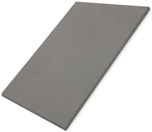 Hausfux Tischplatte nach Maß - 1,9 cm Starke Spanplatte mit ABS-Kante - individueller Zuschnitt - Made in Germany (Basalt Grau, 140 x 80 cm)