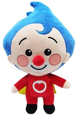 BANDAI - Peluche Musical DX de Payaso Plim Plim, Juguete de Peluche Suave con Sonido, Muñeco de la Serie El Héroe del Corazón, Juguete para Niños y Niñas.