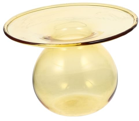 QWFVHJ Fruit Dessert Bowl,Ice Cream Bowls,Ice Cream Cup Colored Drinking Glasses Clear Drinking Cups Transparent Yellow Bowl Coffee Cup Dessert Bowls Clear Mugs(Yellow)