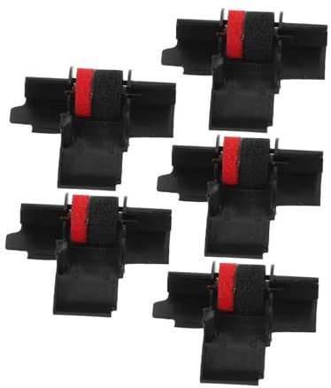 HOODANCOS 5pcs Ink Wheel Calculator Accessories Red Black Compatible for Citizen Scientific Calculators Printing Use