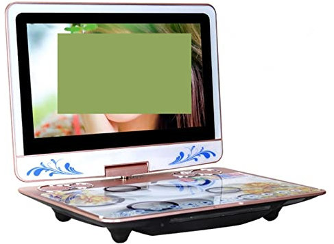 Bärbar DVD-spelare, 13 tums bärbara spel 3D HD Big Screen DVD EVD-spelare Mobil teatermaskin Videosång med TV-kort MP3-högtalare Spelmusik,för hem, bil