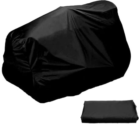 Copertura impermeabile per tosaerba da equitazione, copertura protettiva resistente ai raggi UV, con borsa per riporre oggetti, per giardino, cortile all'aperto