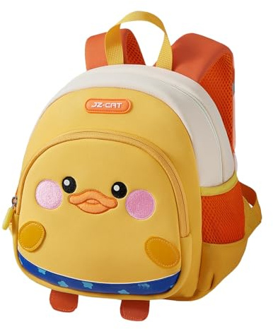 Urlaubs-Reise-Outfit, stilvoller, strapazierfähiger Rucksack für die Schule, den täglichen Gebrauch, leichte, bequeme Doppel-Schultertasche mit geräumigem Fach, einfach zu packen, gelb, 3 Jahre