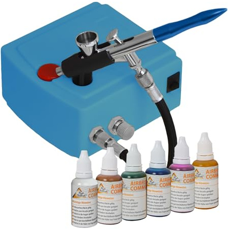 KIT AEROGRAPHE - MINI AEROGRAPHE CARRY I - AEROGRAPHE KIT AIRBRUSH ONGLES DECO TATOUAGES - COMPRESSEUR AEROGRAPHE - KIT COMPRESSEUR AIRBRUSH INCLUT PISTOLET - SET AEROGRPAHE