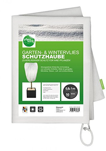 Pflanzwerk® Pflanzkübel Wintervlies Schutzhaube 80x100cm für Blumenkübel 2er-Set *Frostschutz* *UV-Schutz* *Qualitätsware*