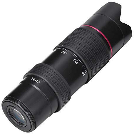 Lente teleobjetivo de un Cilindro 12X, Lente telescópica de película Multicapa HD FMC con Interfaz de Rosca de 37 mm para cámara Digital de Foco Fijo de 37 mm/, teléfono móvil