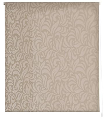 Estoralis MYRCELLA | Estor Enrollable Diseño Moderno | Translúcido Jacquard | Color Lino | 150 x 180 cm (Ancho/Alto) Tamaño Tela 147 x 175 cm | Estores para Ventanas y Puertas