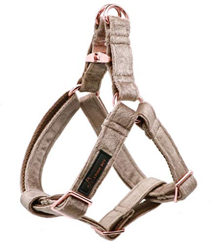ARING PET Hundehalfter Geschirr, Samt kein Ziehen Hundehalfter Geschirr, einstellbare schwere Hundegeschirr für kleine mittlere große Hunde