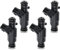 Frankberg 4 inyectores de inyector, compatible con Saxo 1996-2004, Xsara 1997-2000 206 1998-2000 306 1994-2002 Replace# 0280155794