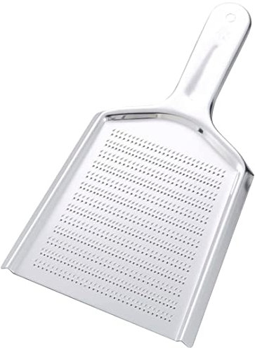 TIKUSAN Ginger Grater, Oroshigane, Silver, Stainless Steel, 6.5 Inch Wedge-Shaped, Japanese, FOOD_GRATER