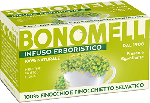 Bonomelli Infusi Erboristici Finocchio e Finocchietto Selvatico Infusi Infusi Erboristici Finocchio e Finocchietto Selvatico Infusion con 16 filtros 100% ingredientes naturales