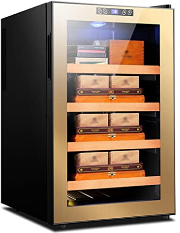 Befeuchtender Zigarrenschrank Mit Konstanter Temperatur Zigarrenschrank Für Das Home Office Professioneller Elektronischer Zigarrenschrank Zigarrenschrank Aus Zedernholz ( Color : BlackA , S : 45*52.5